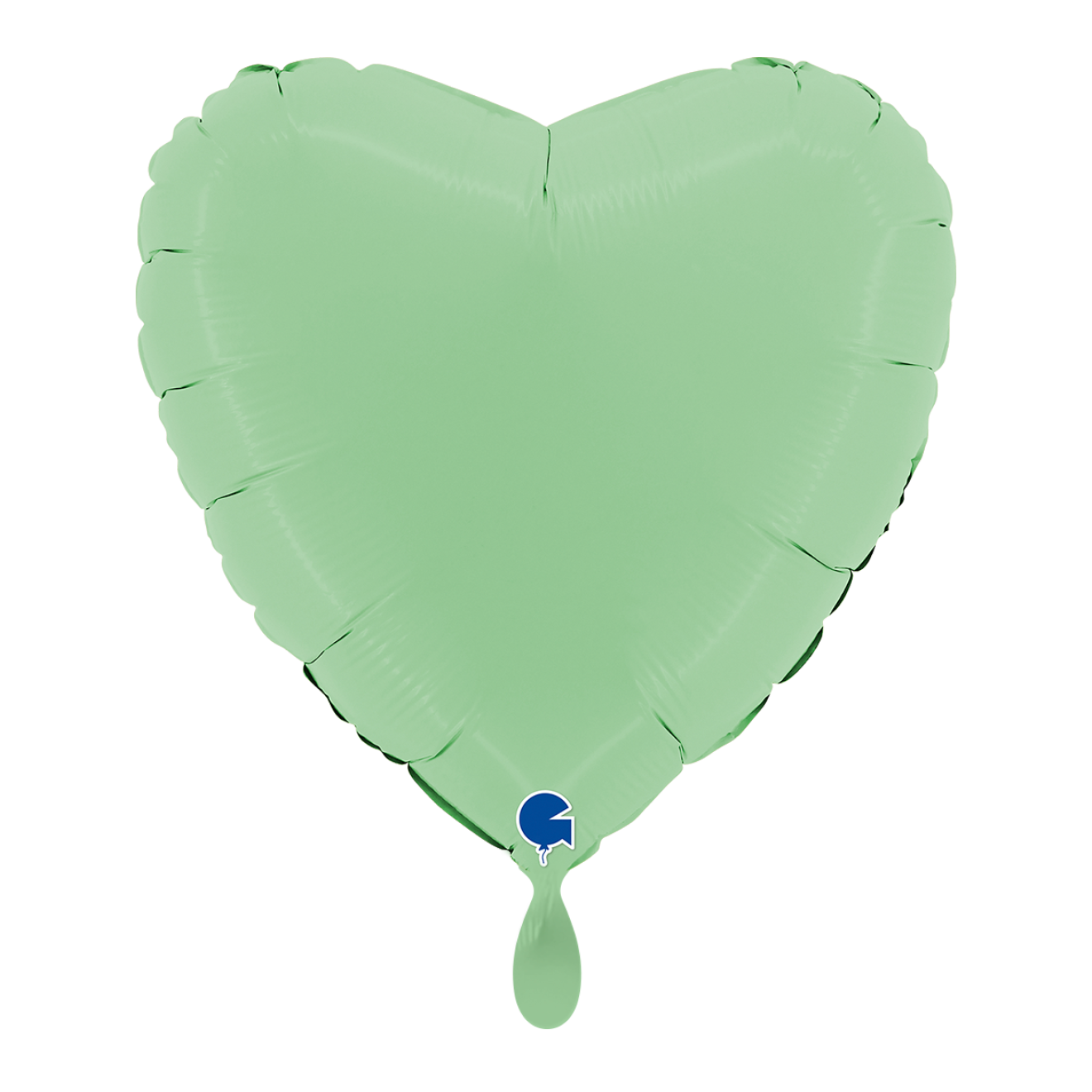 1 Balloon - Heart - Matte Green
