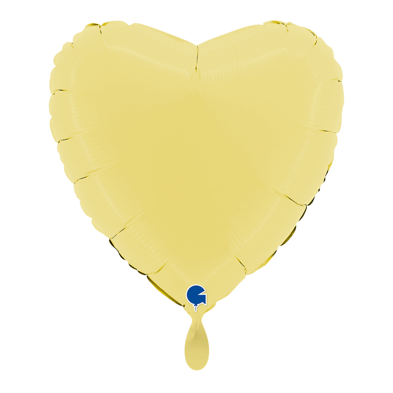 1 Balloon - Heart - Matte Yellow