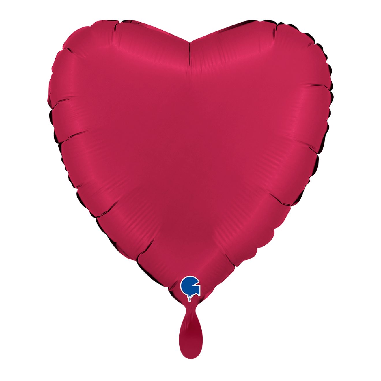 1 Balloon - Heart - Satin Cherry