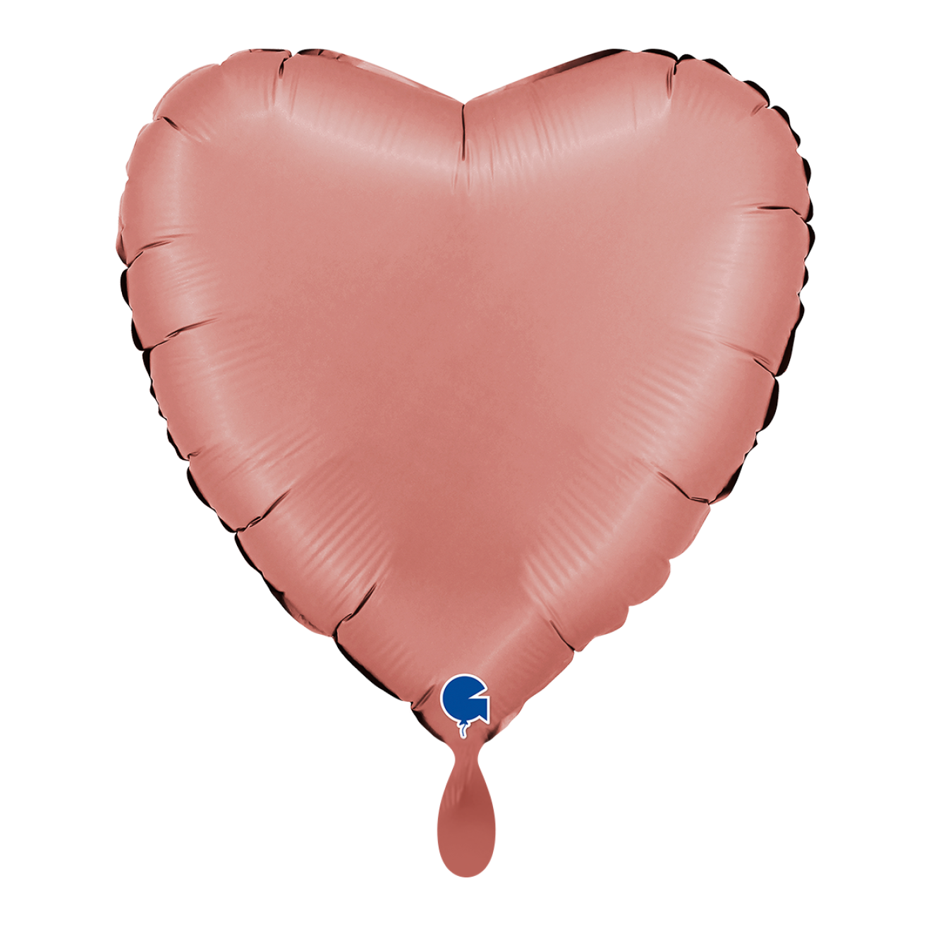 1 Balloon - Heart - Satin Rose Gold