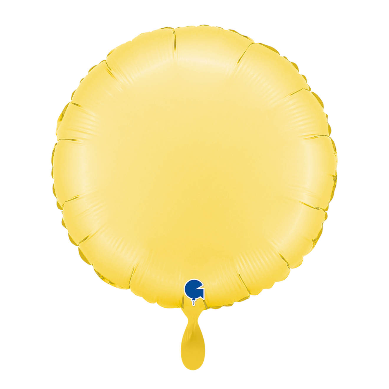 1 Balloon - Round - Satin Banana Yellow