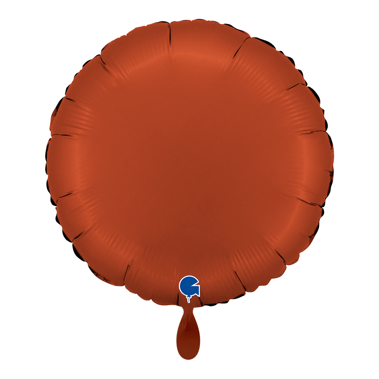 1 Balloon - Round - Satin Brick Red