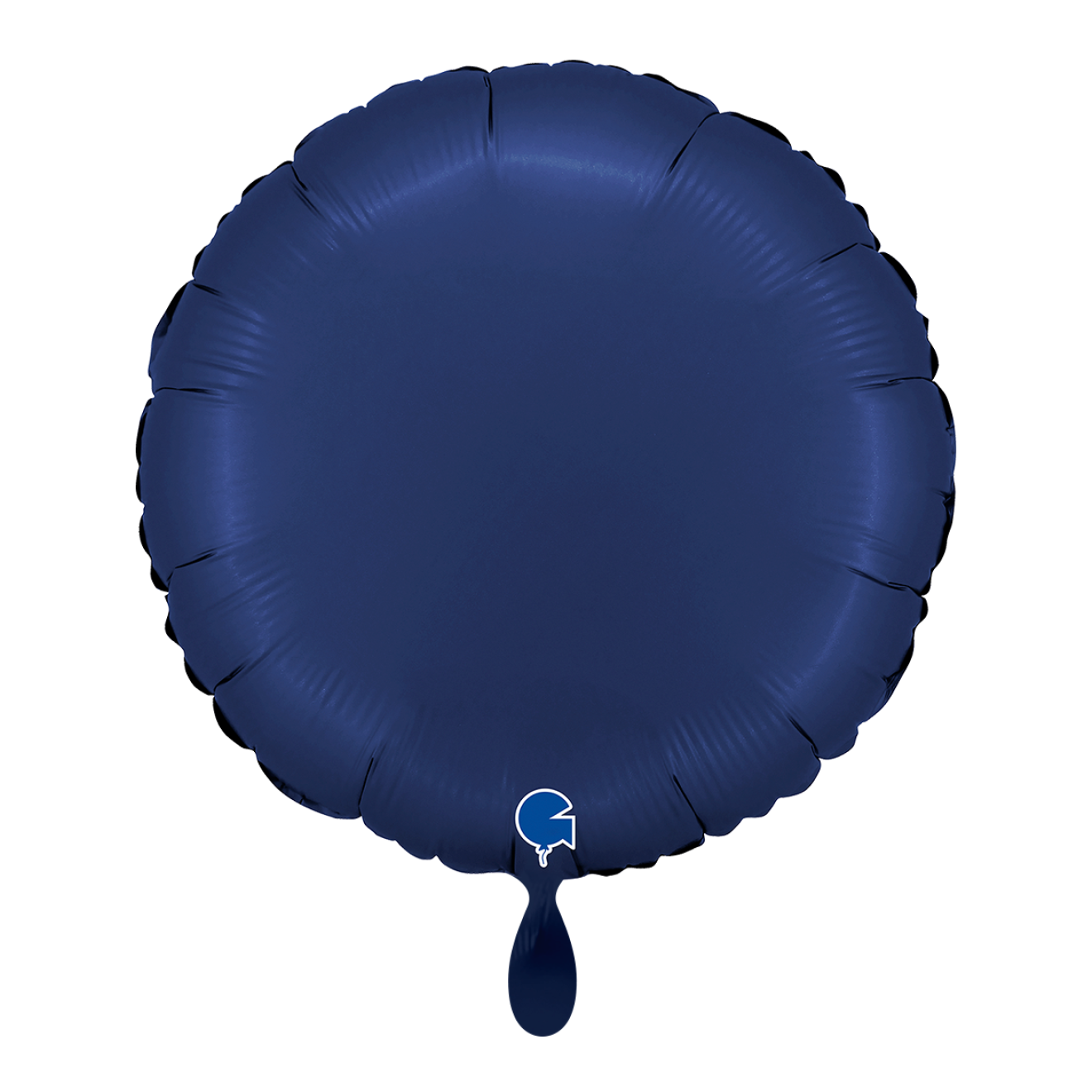 1 Balloon - Round - Satin Blue Navy
