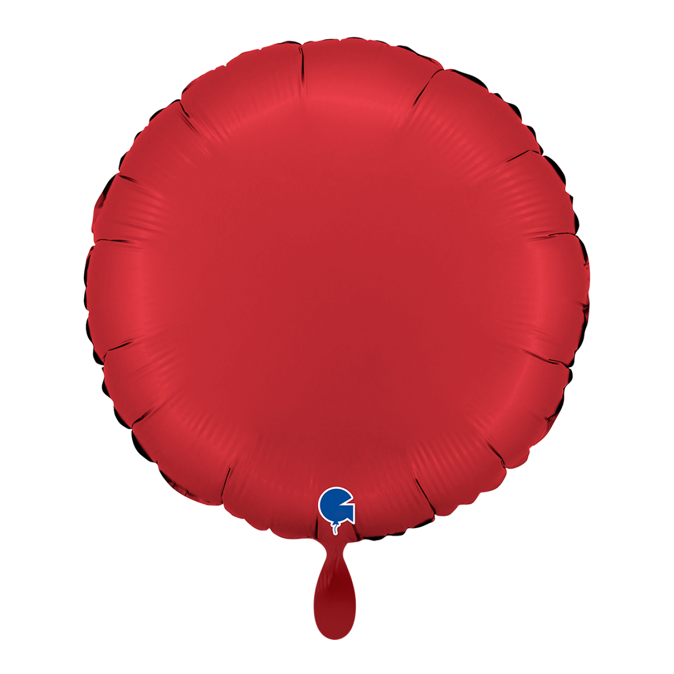 1 Balloon - Round - Satin Rubin Red
