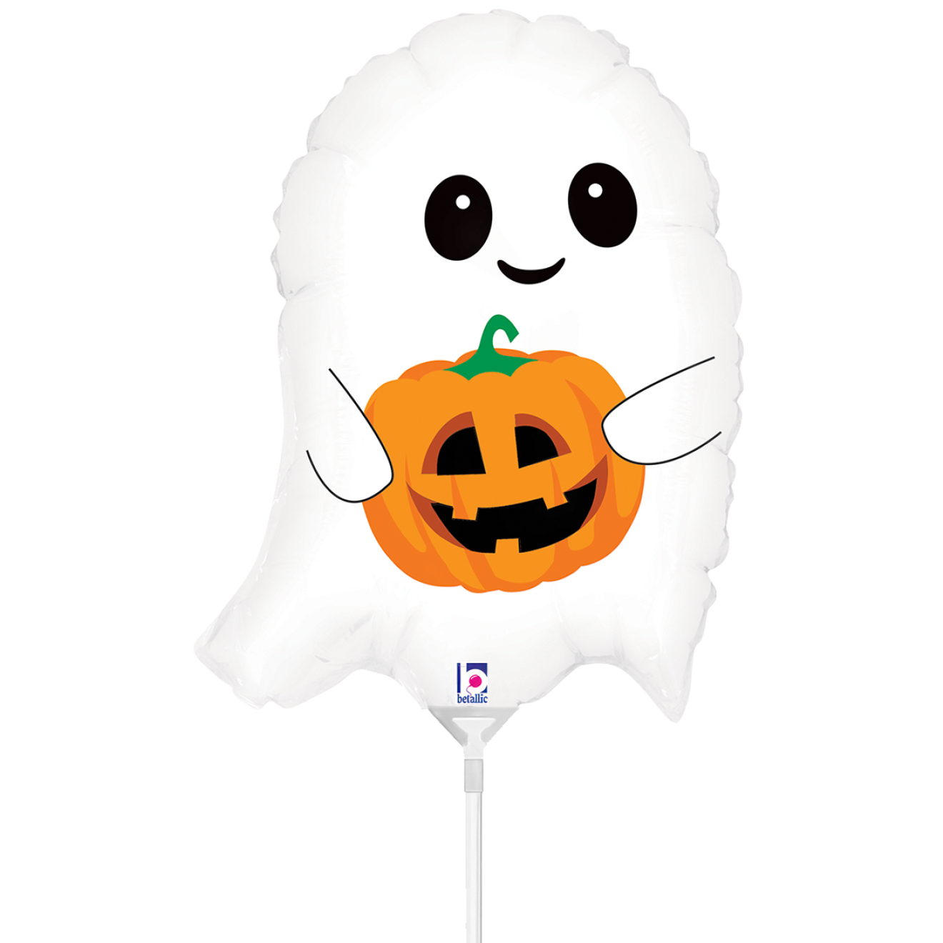 10 Miniballoons Airfilled - Cute Lil' Ghost (Unverpackt)