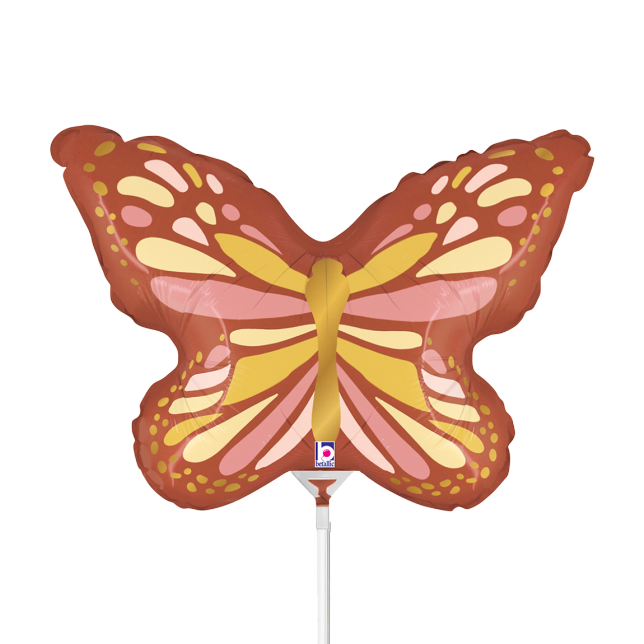 10 Miniballoons Airfilled - Boho Butterfly (Unverpackt)
