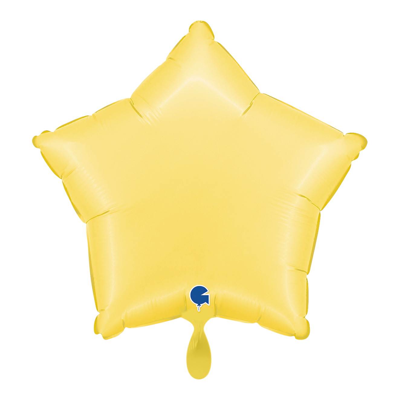 1 Balloon - Star - Satin Banana Yellow