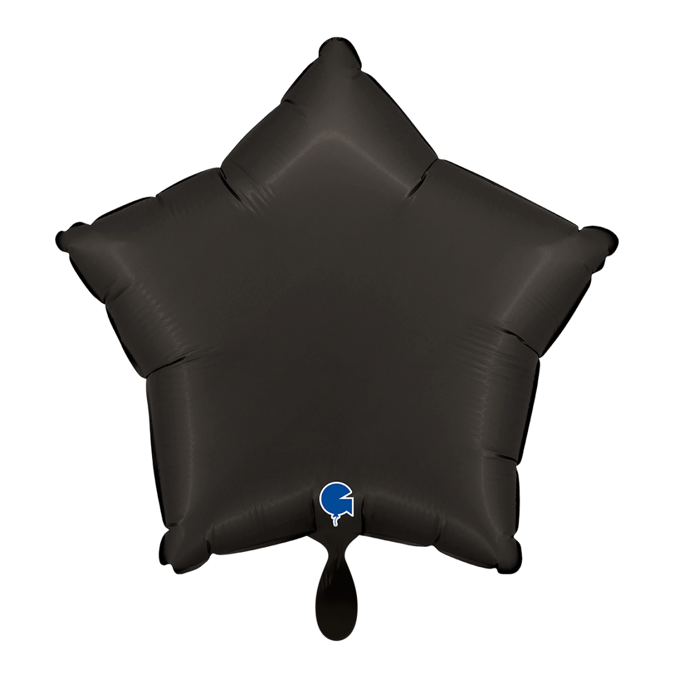 1 Balloon - Star - Satin Fumé Black