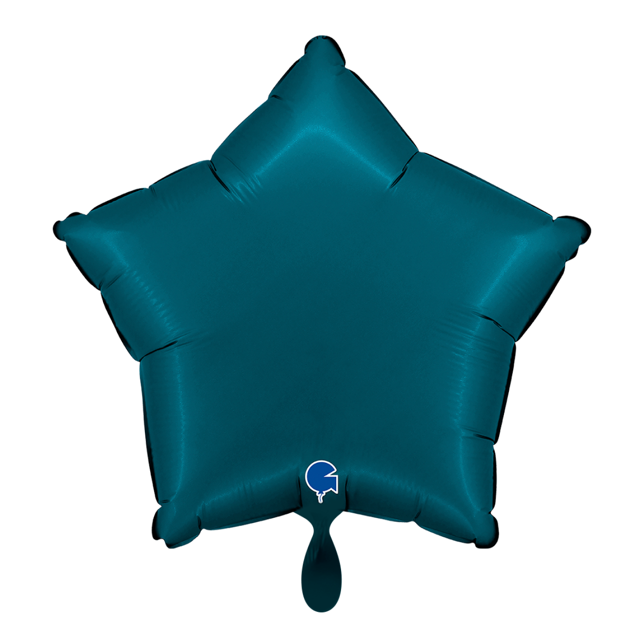 1 Balloon - Star - Satin Petrol Blue