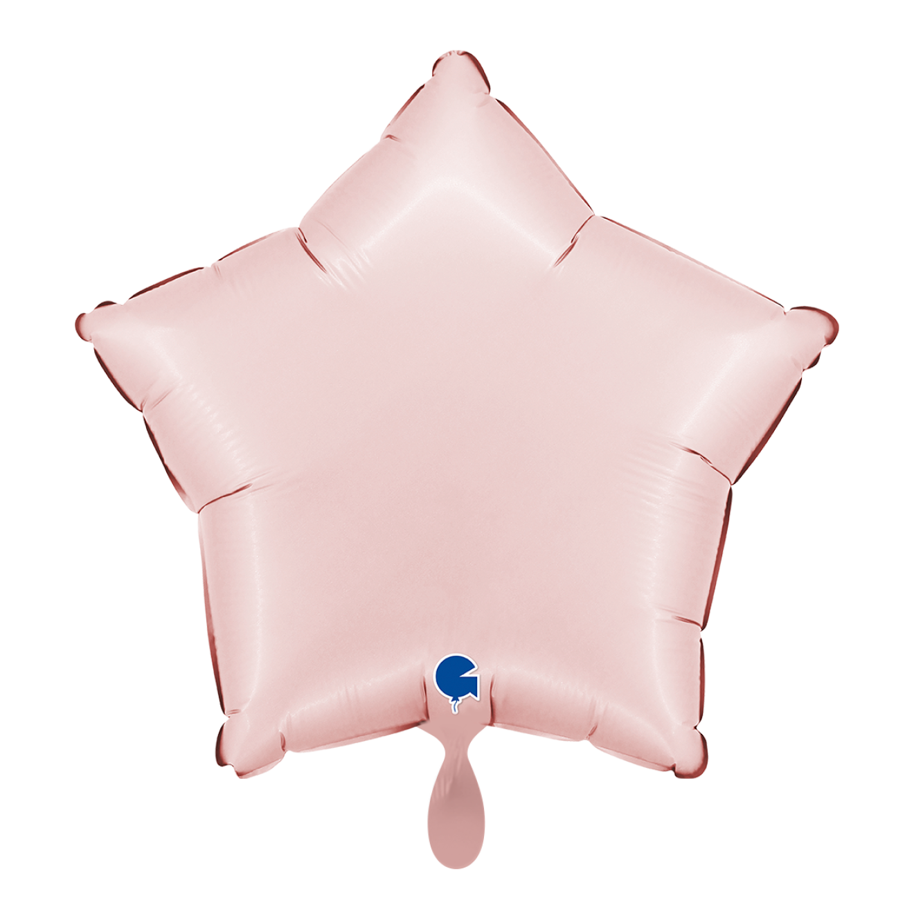 1 Balloon - Star - Satin Pastel Pink
