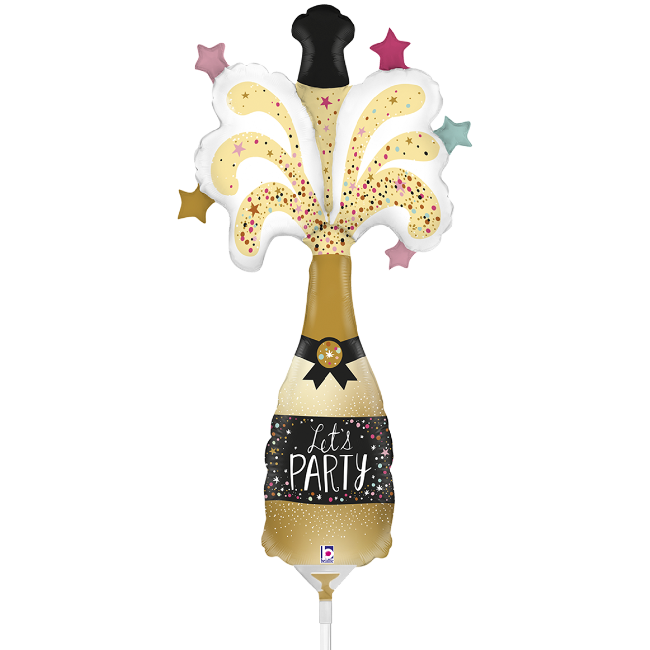 10 Miniballoons Airfilled - Party Champagne (Unverpackt)