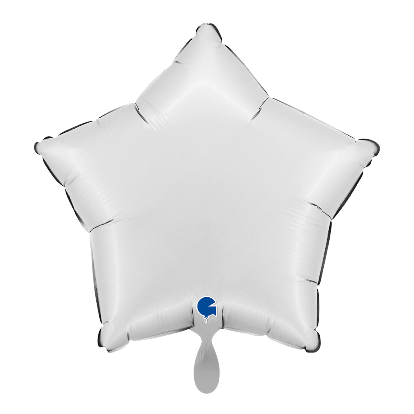 1 Balloon - Star - Satin White