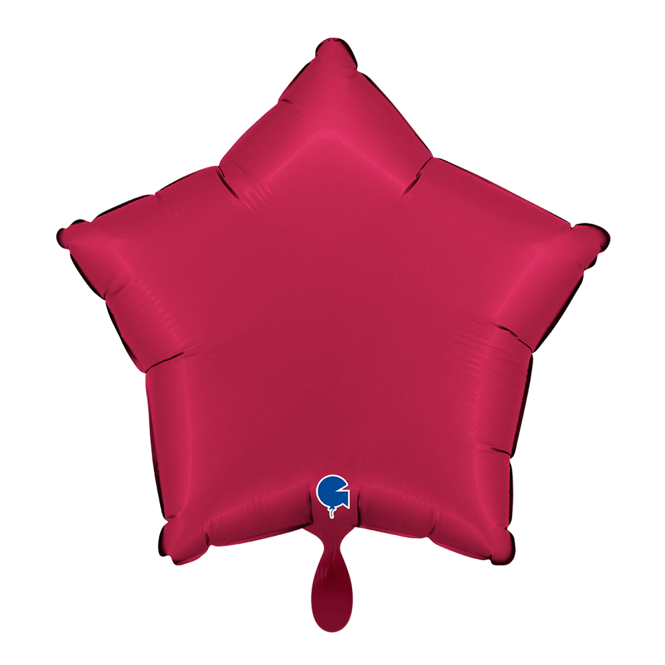 1 Balloon - Star - Satin Cherry