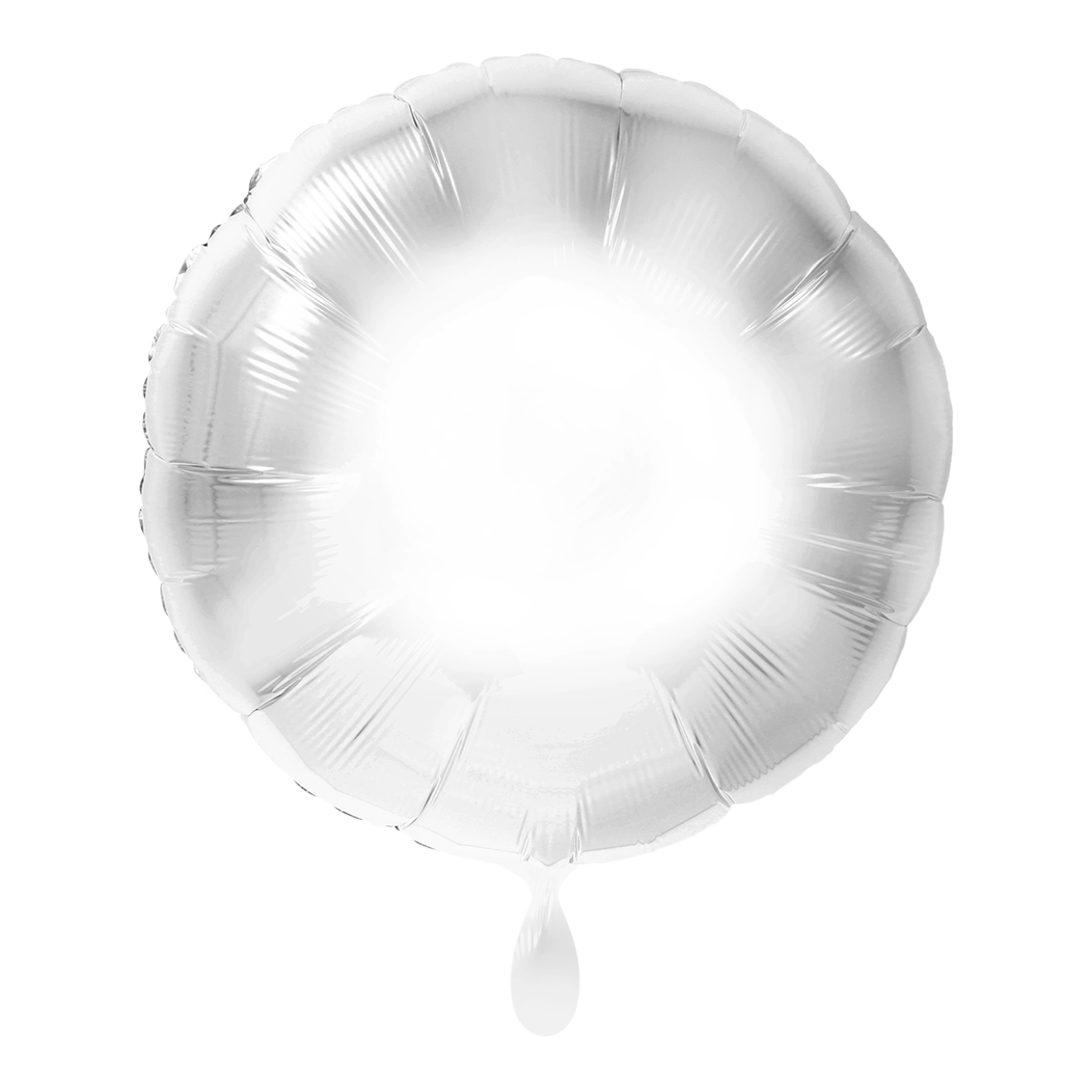 1 Balloon - Rund - Weiß