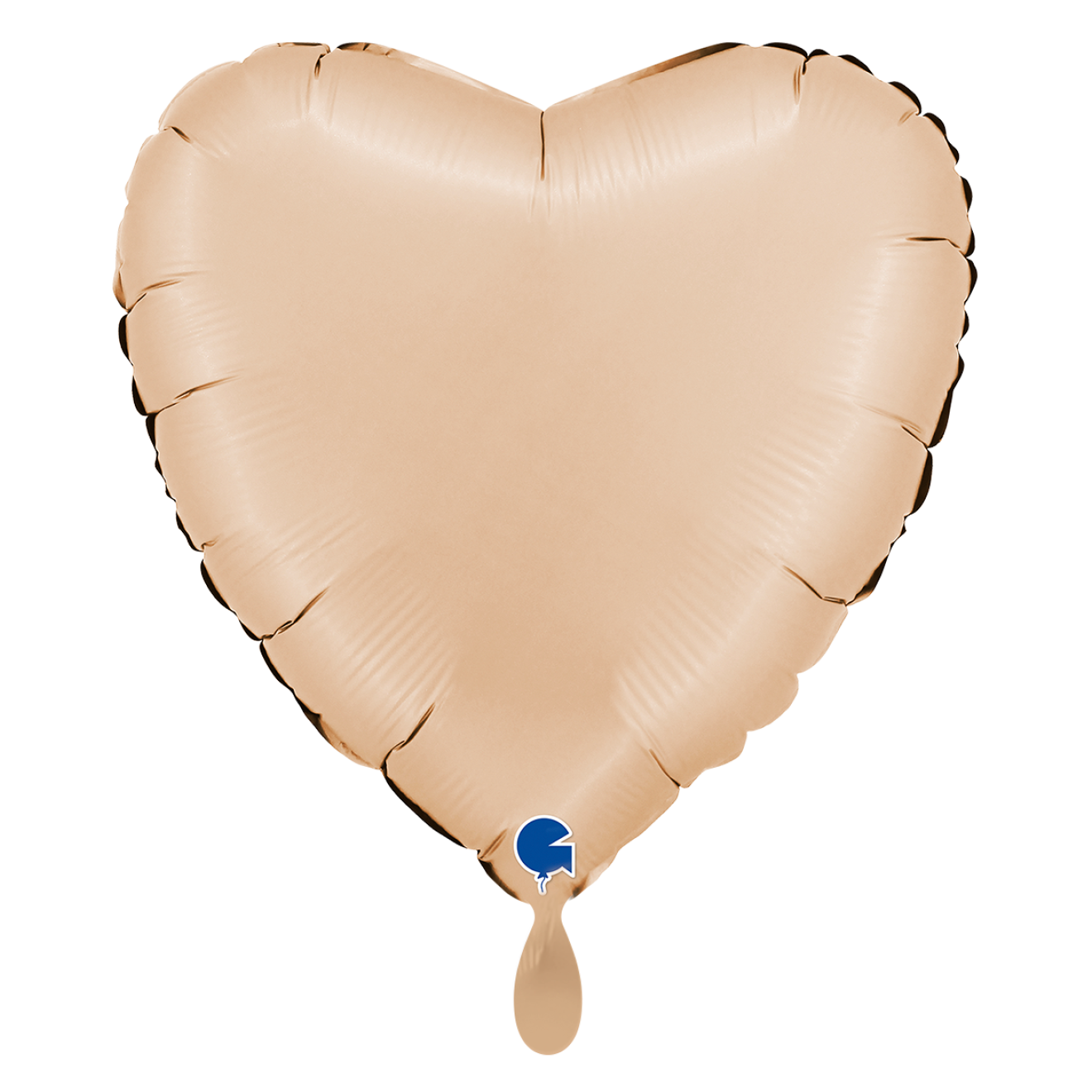 1 Balloon XL - Heart - Satin Nude
