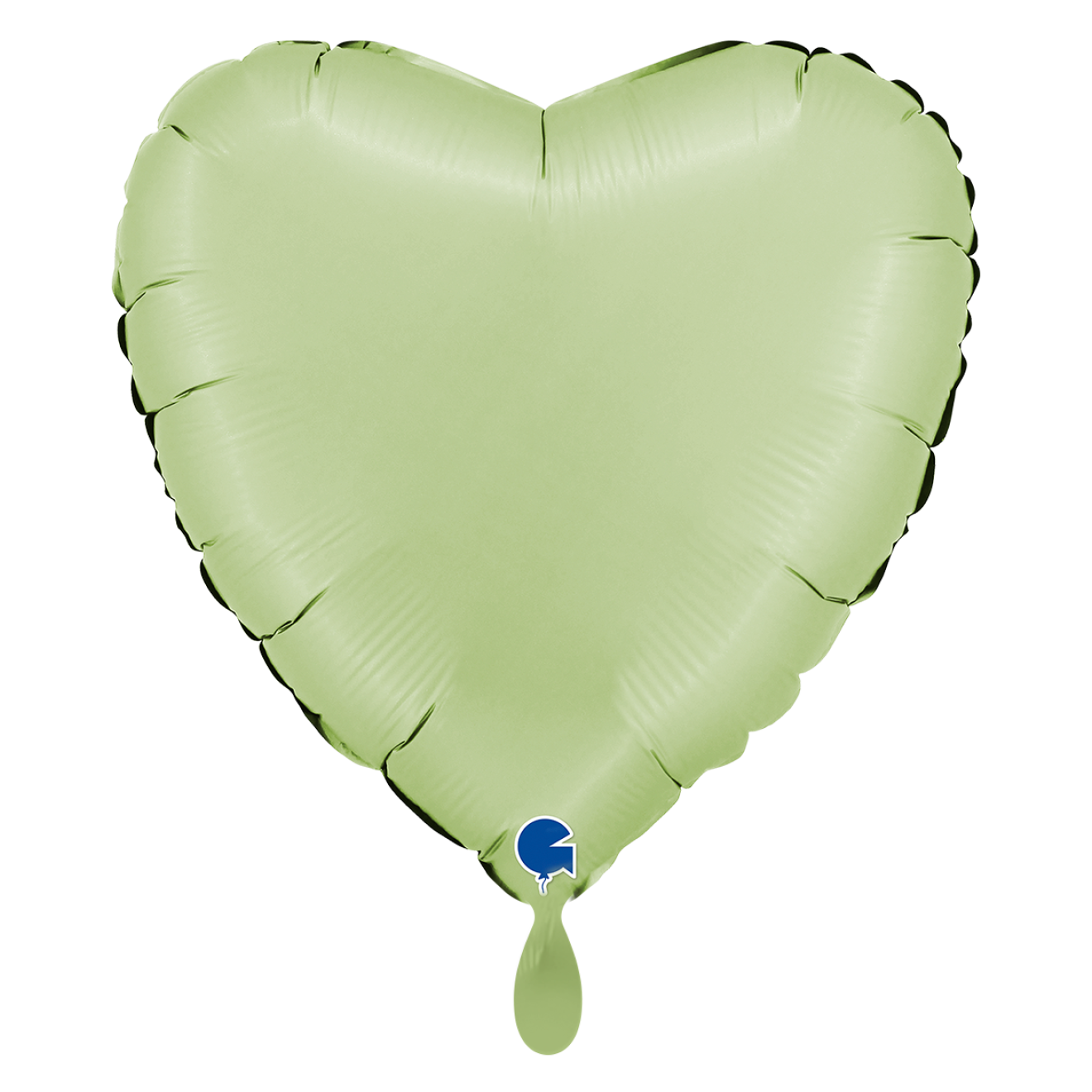 1 Balloon XL - Heart - Satin Olive Green