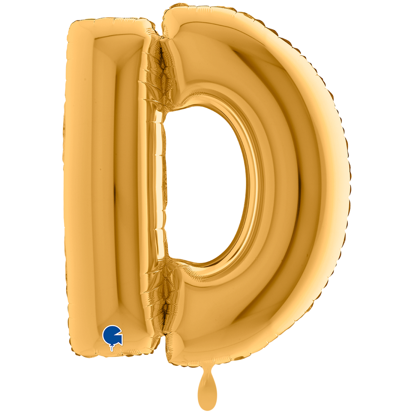 1 Balloon XXL - Letter D - Gold