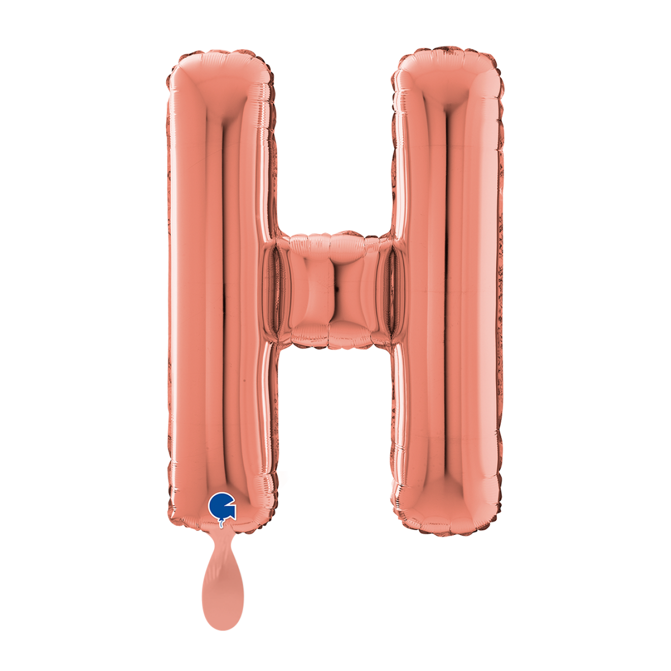 1 Balloon XL - Letter H - Rosegold