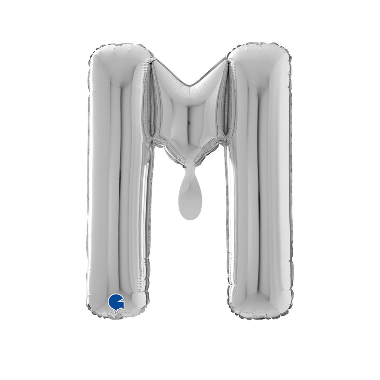 1 Balloon XL - Letter M - Silver