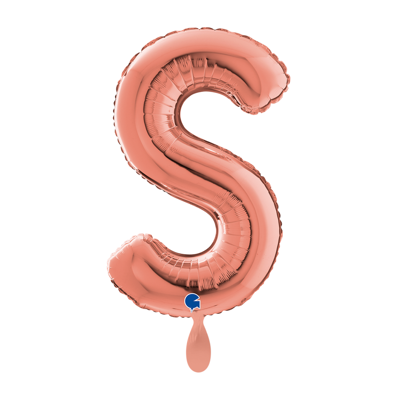 1 Balloon XL - Letter S - Rosegold
