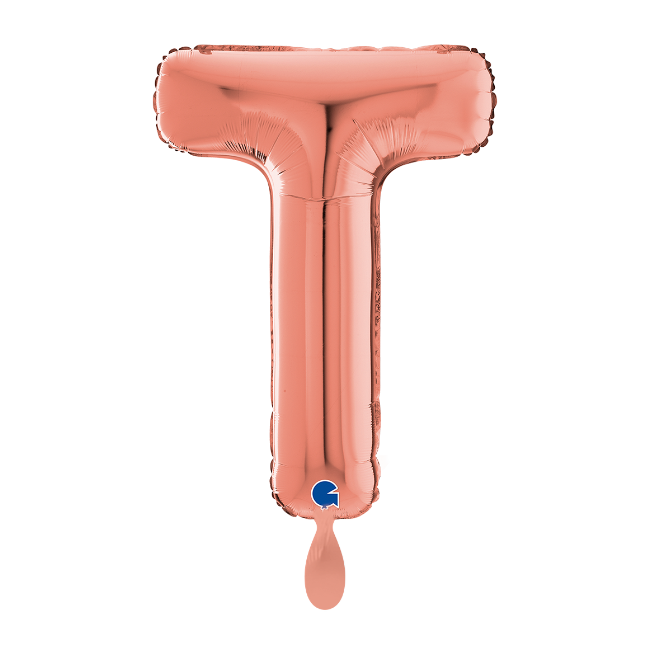 1 Balloon XL - Letter T - Rosegold