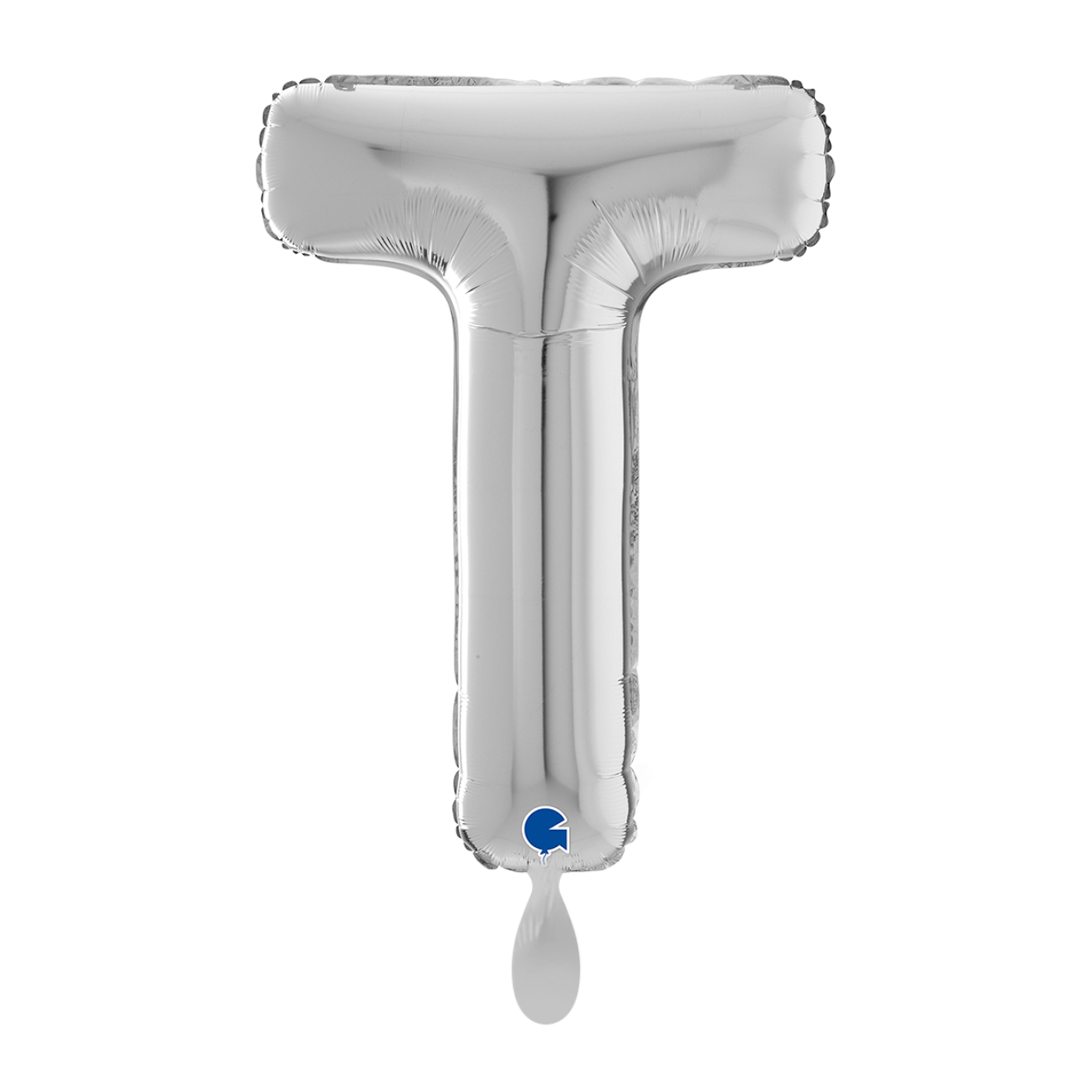 1 Balloon XL - Letter T - Silver
