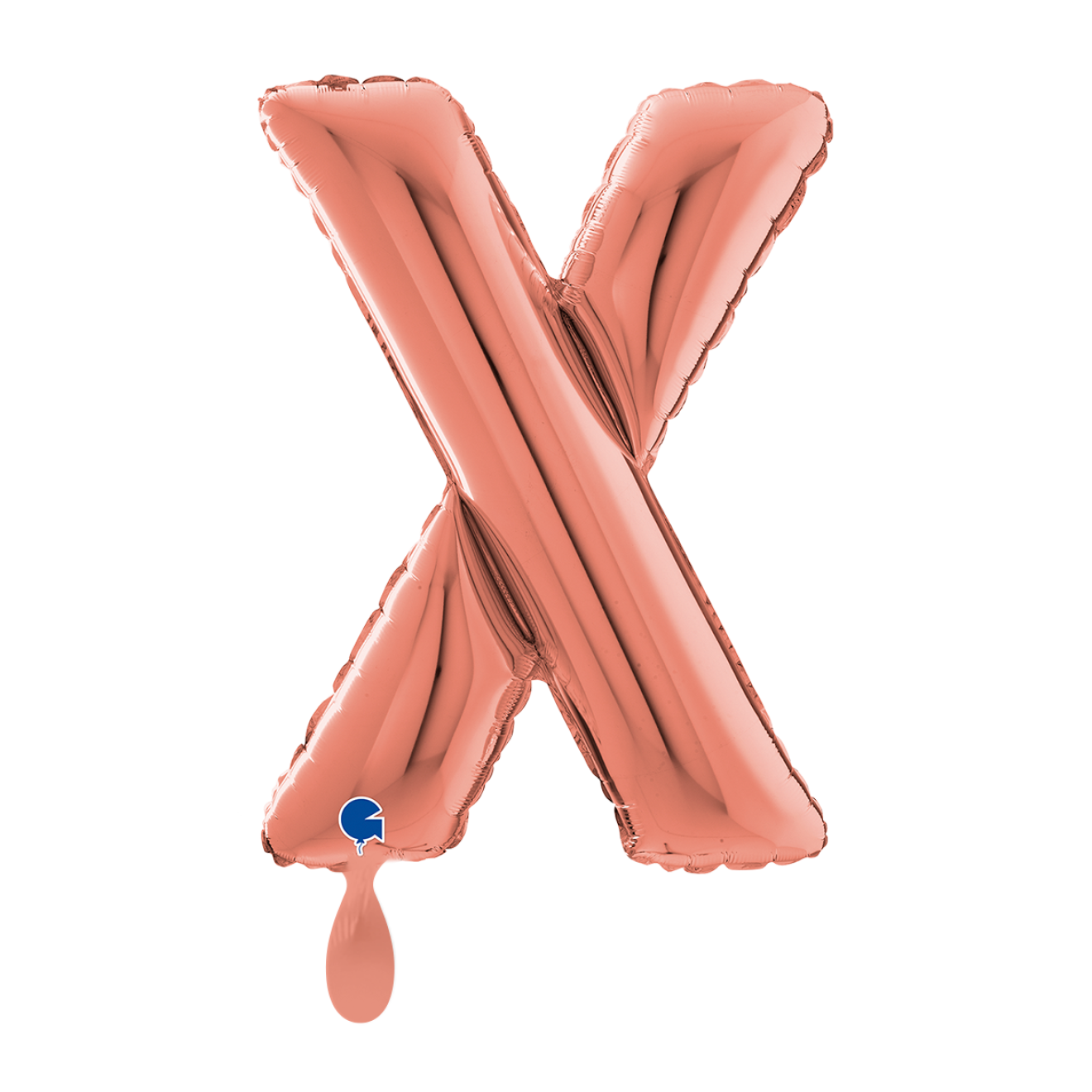 1 Balloon XL - Letter X - Rosegold