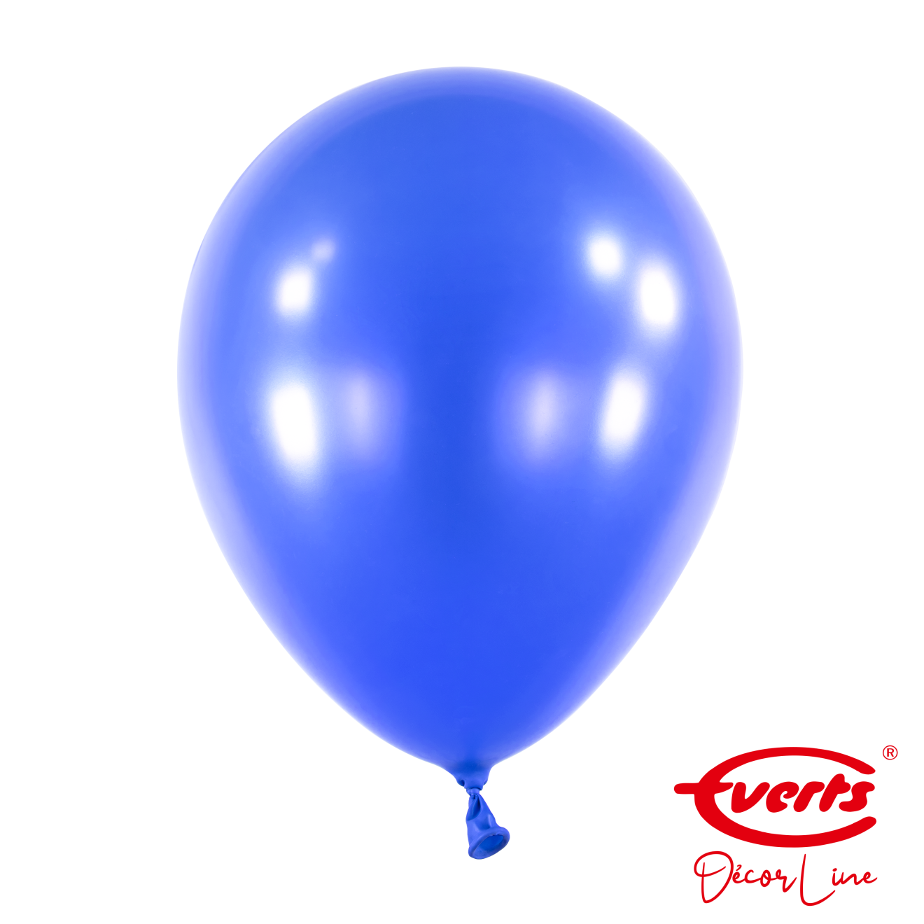 50 Luftballons - DECOR - Ø 28cm - Pearl & Metallic - Bright Royal Blue