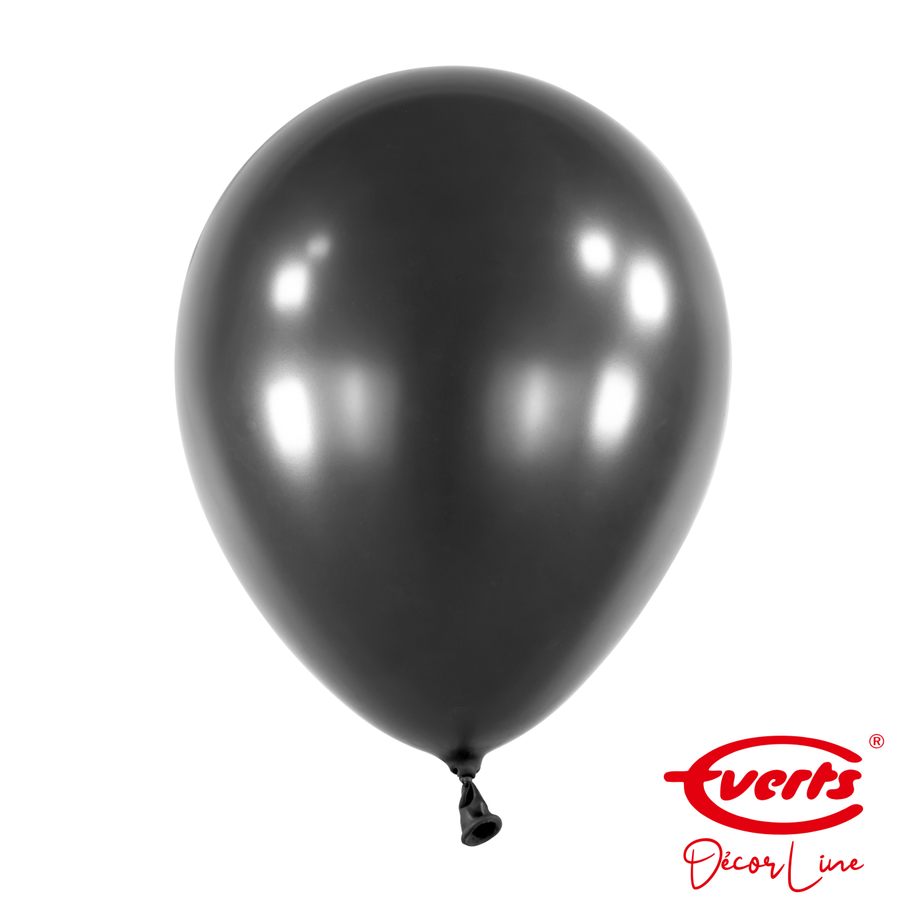 50 Luftballons - DECOR - Ø 28cm - Pearl & Metallic - Jet Black