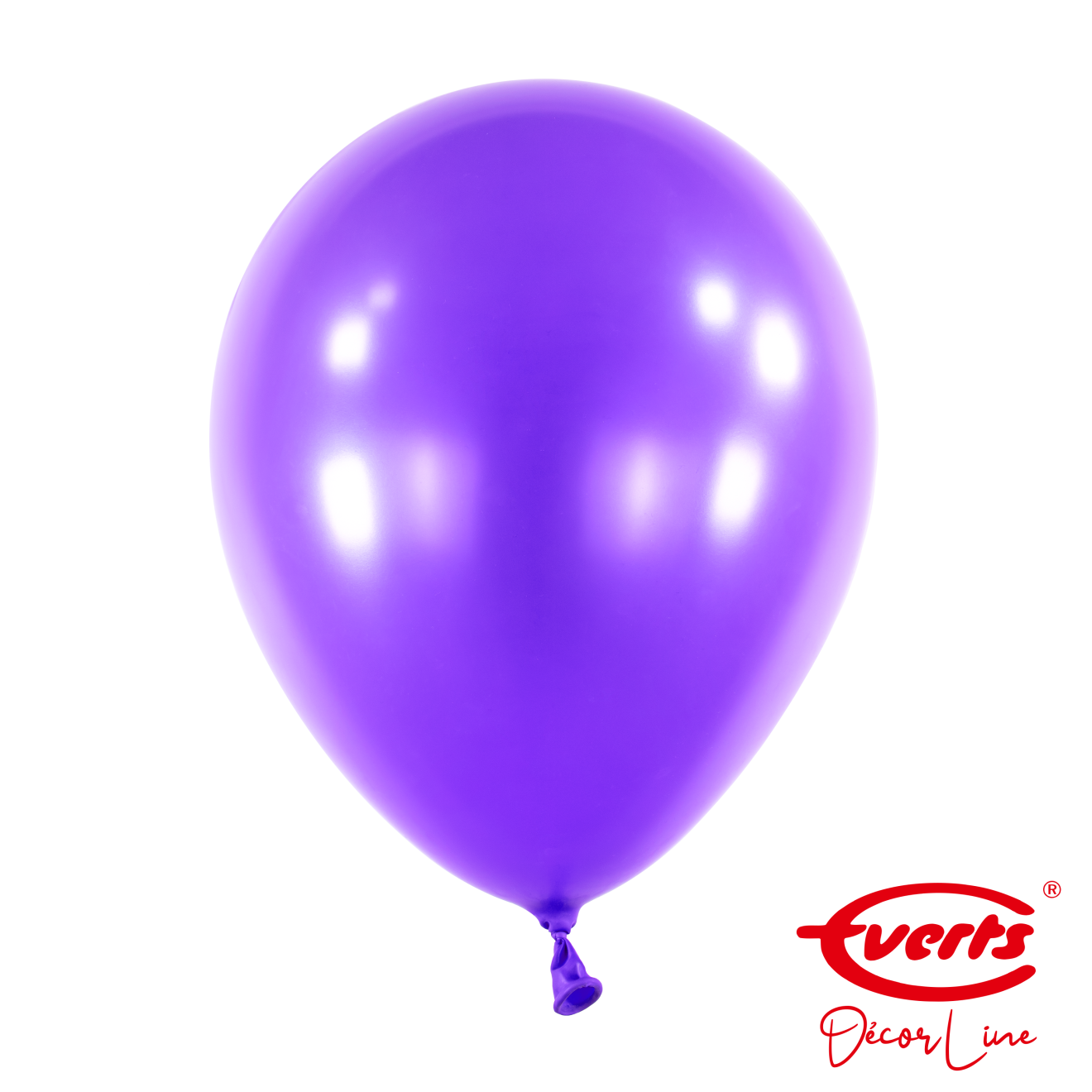 50 Luftballons - DECOR - Ø 28cm - Pearl & Metallic - Purple