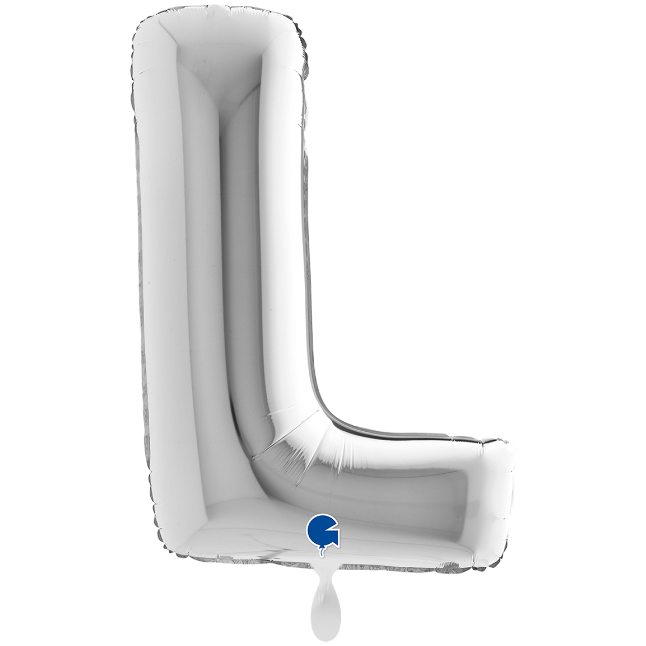 1 Balloon XXL - Letter L - Silver