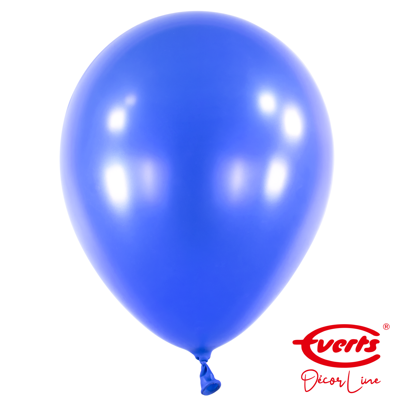 50 Luftballons - DECOR - Ø 35cm - Pearl & Metallic - Bright Royal Blue