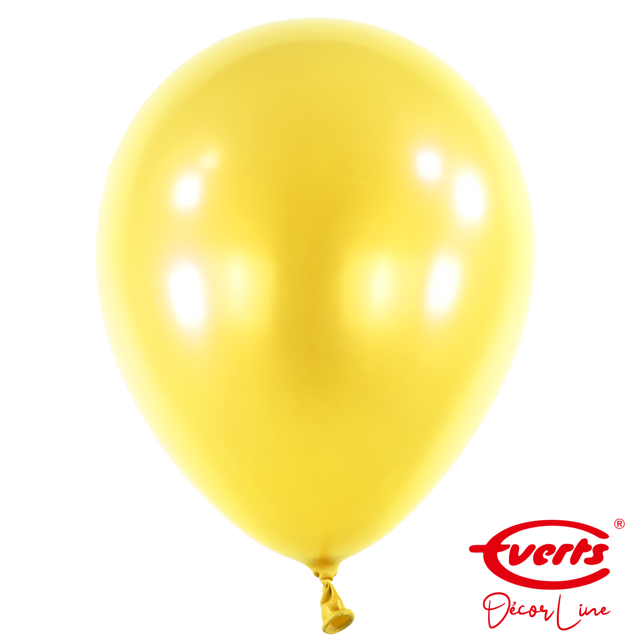 50 Luftballons - DECOR - Ø 35cm - Pearl & Metallic - Sunshine Yellow