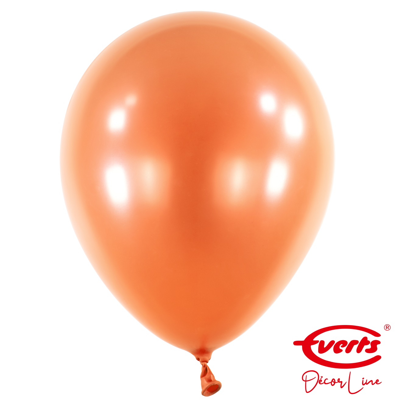 50 Luftballons - DECOR - Ø 35cm - Pearl & Metallic - Tangerine