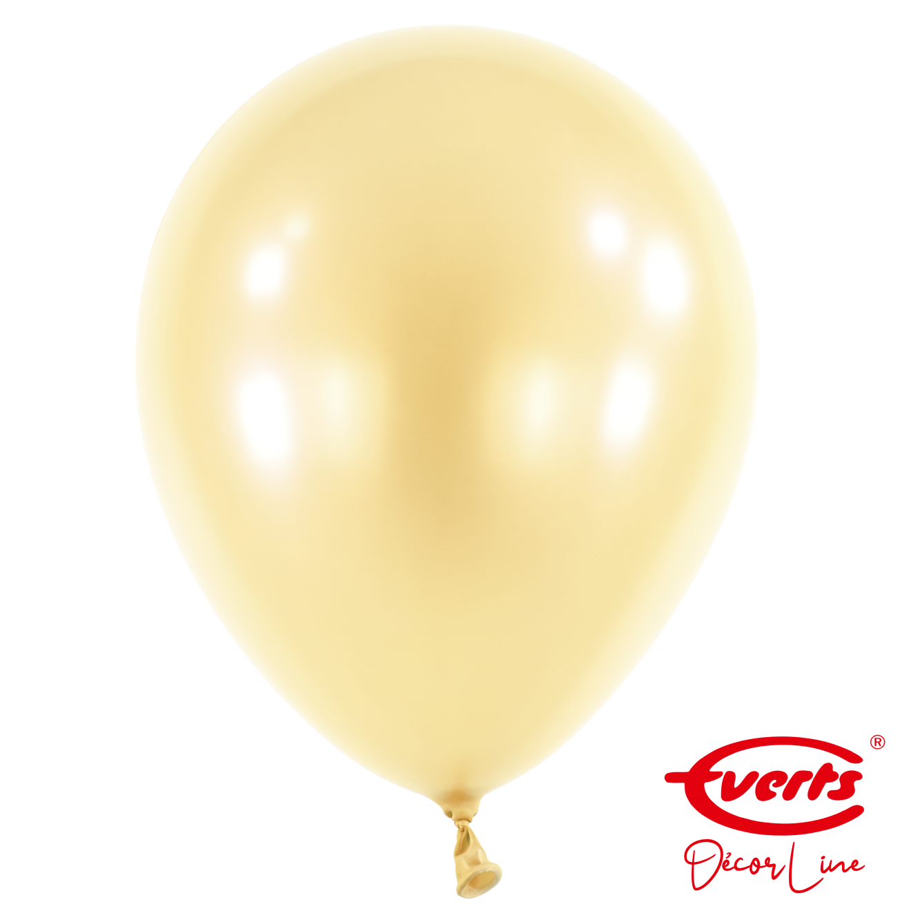 50 Luftballons - DECOR - Ø 35cm - Pearl & Metallic - Vanilla Cream