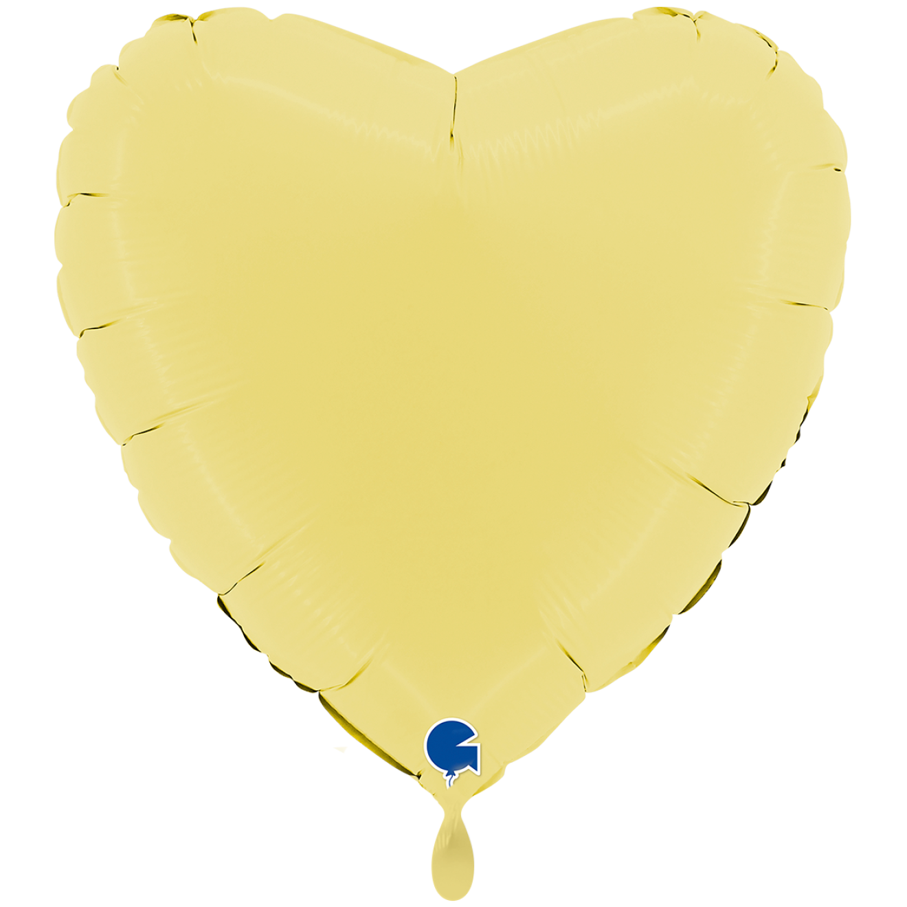1 Balloon XXL - Heart - Matte Yellow