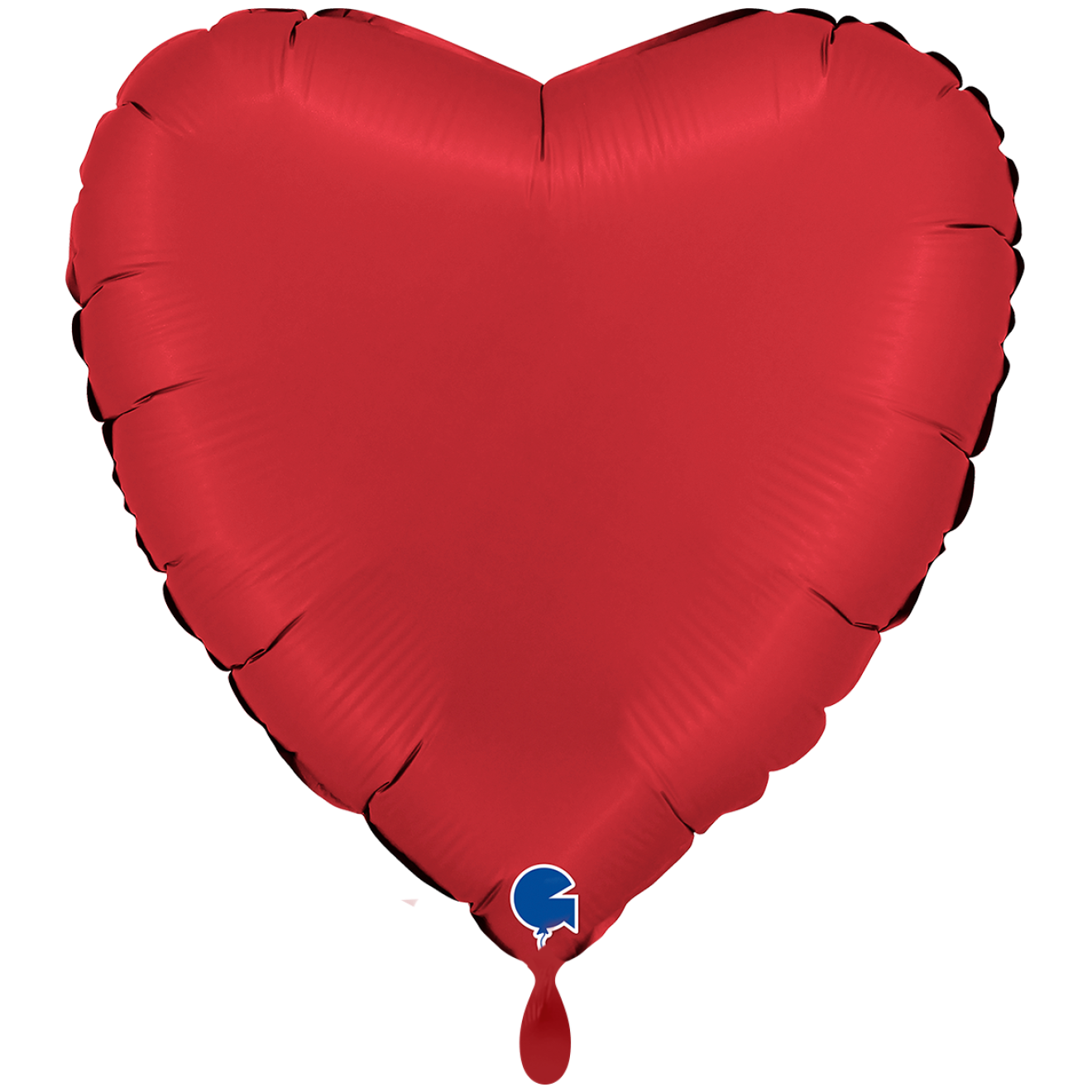 1 Balloon XXL - Heart - Satin Rubin Red
