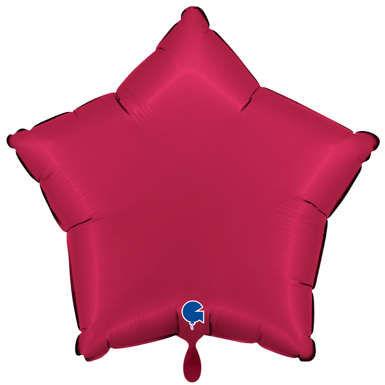 1 Balloon XXL - Star - Satin Cherry