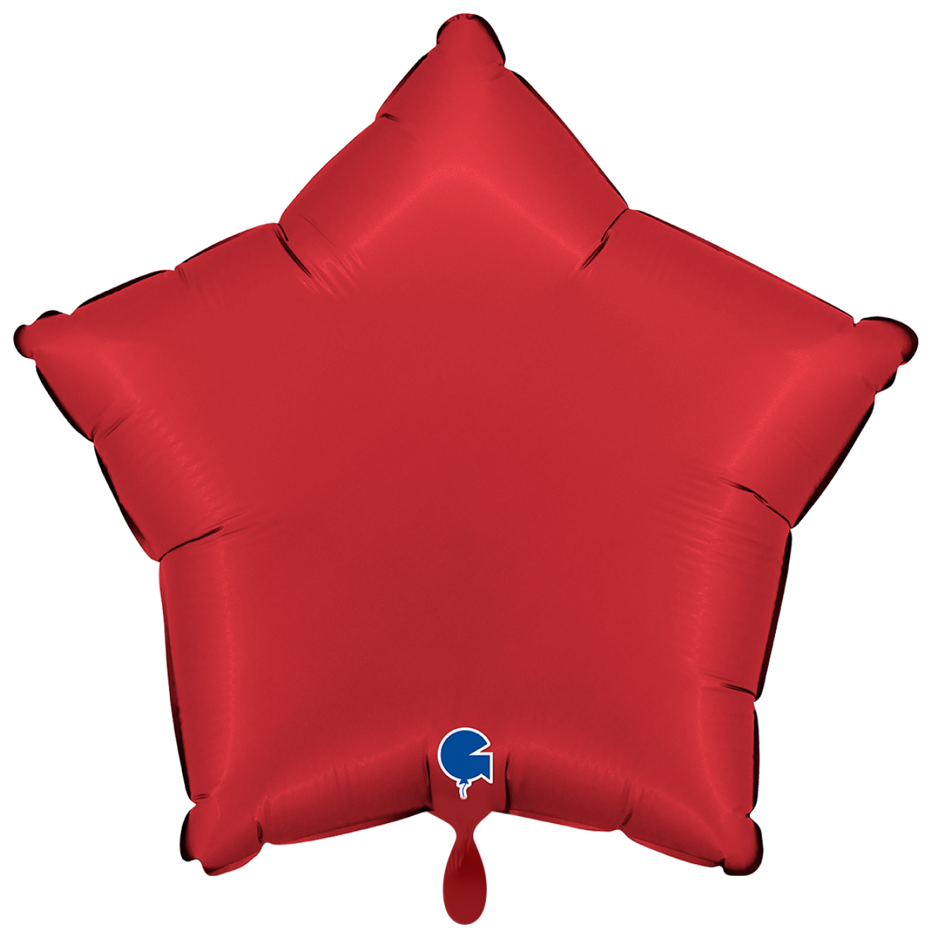 1 Balloon XXL - Star - Satin Rubin Red