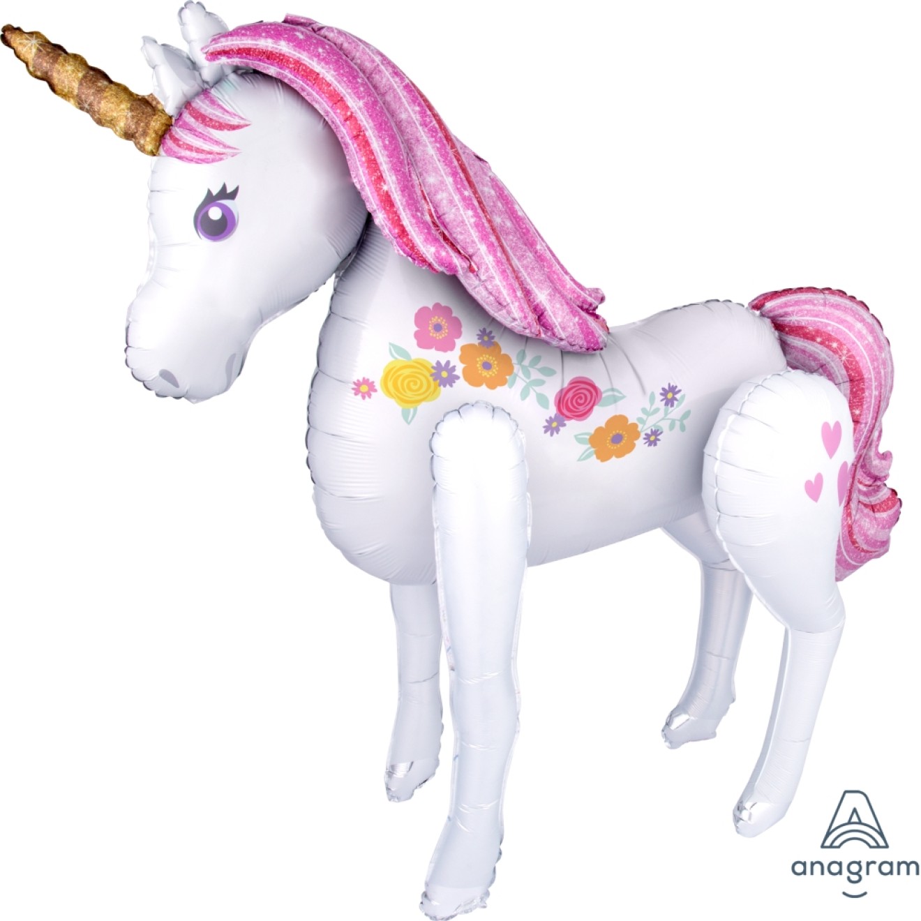 Folienballon - Einhorn – Airwalker - 116 cm