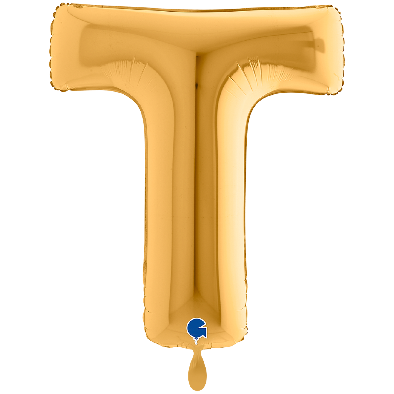 1 Balloon XXL - Letter T - Gold