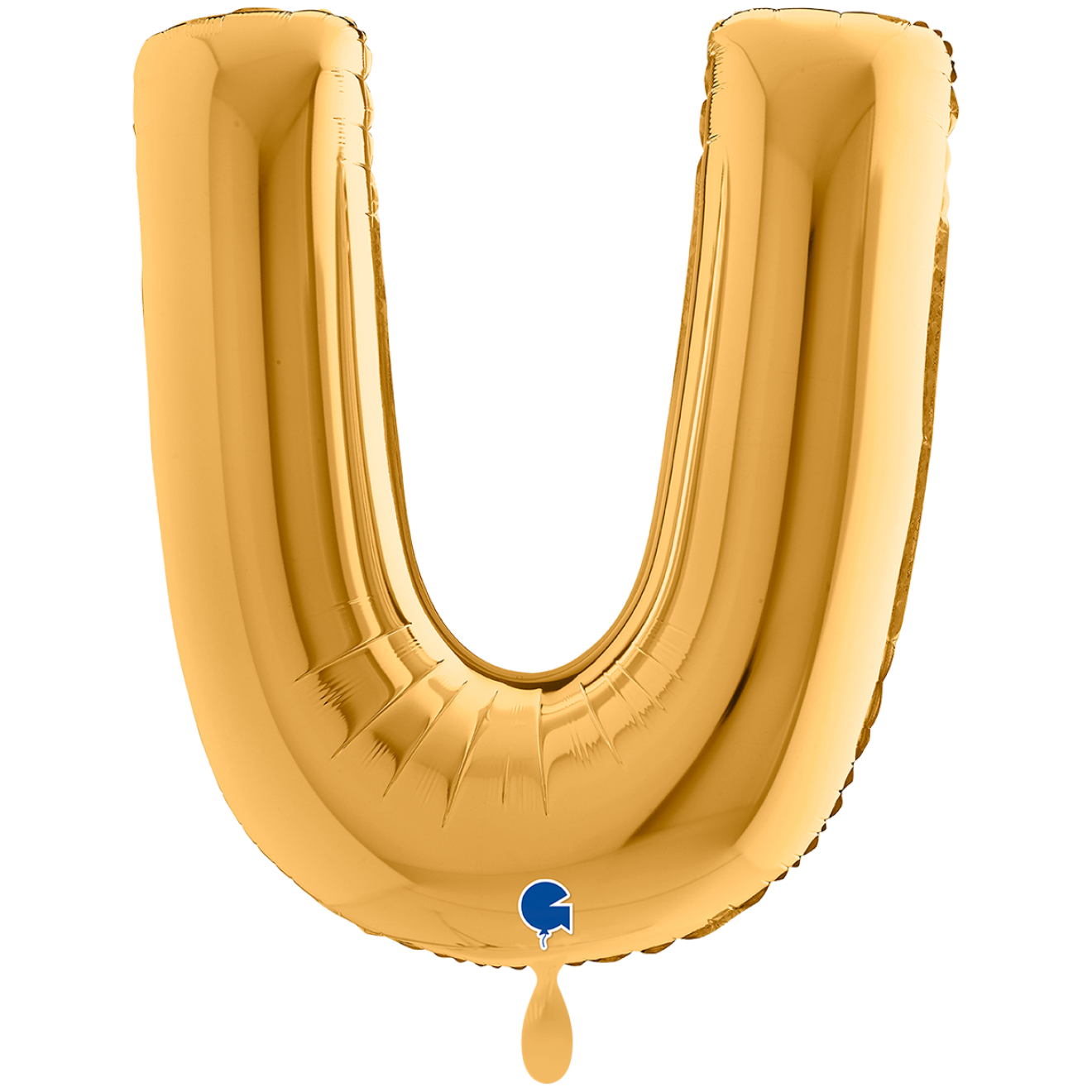 1 Balloon XXL - Letter U - Gold