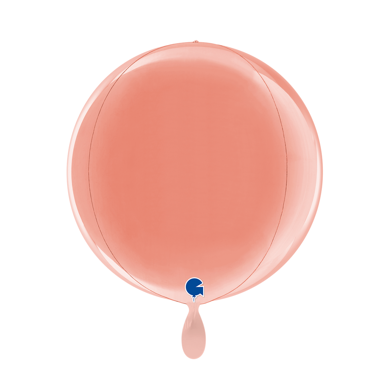 1 Balloon 4D - Globe - Rose Gold