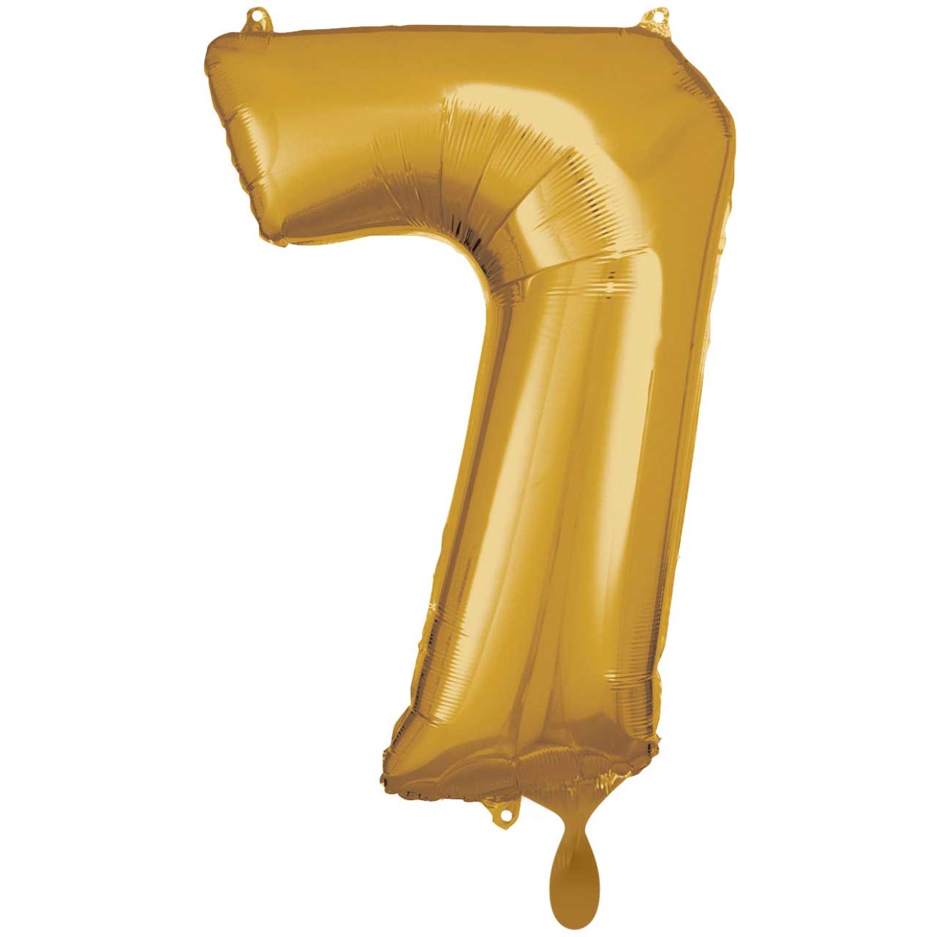 1 Balloon XXL - Zahl 7 - Gold