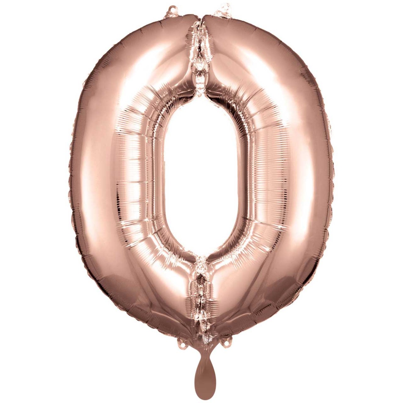 1 Balloon XXL - Zahl 0 - Rosegold