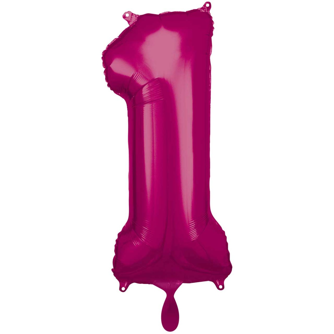 1 Balloon XXL - Zahl 1 - Pink