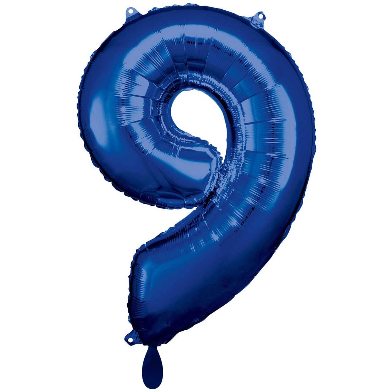 1 Balloon XXL - Zahl 9 - Blau