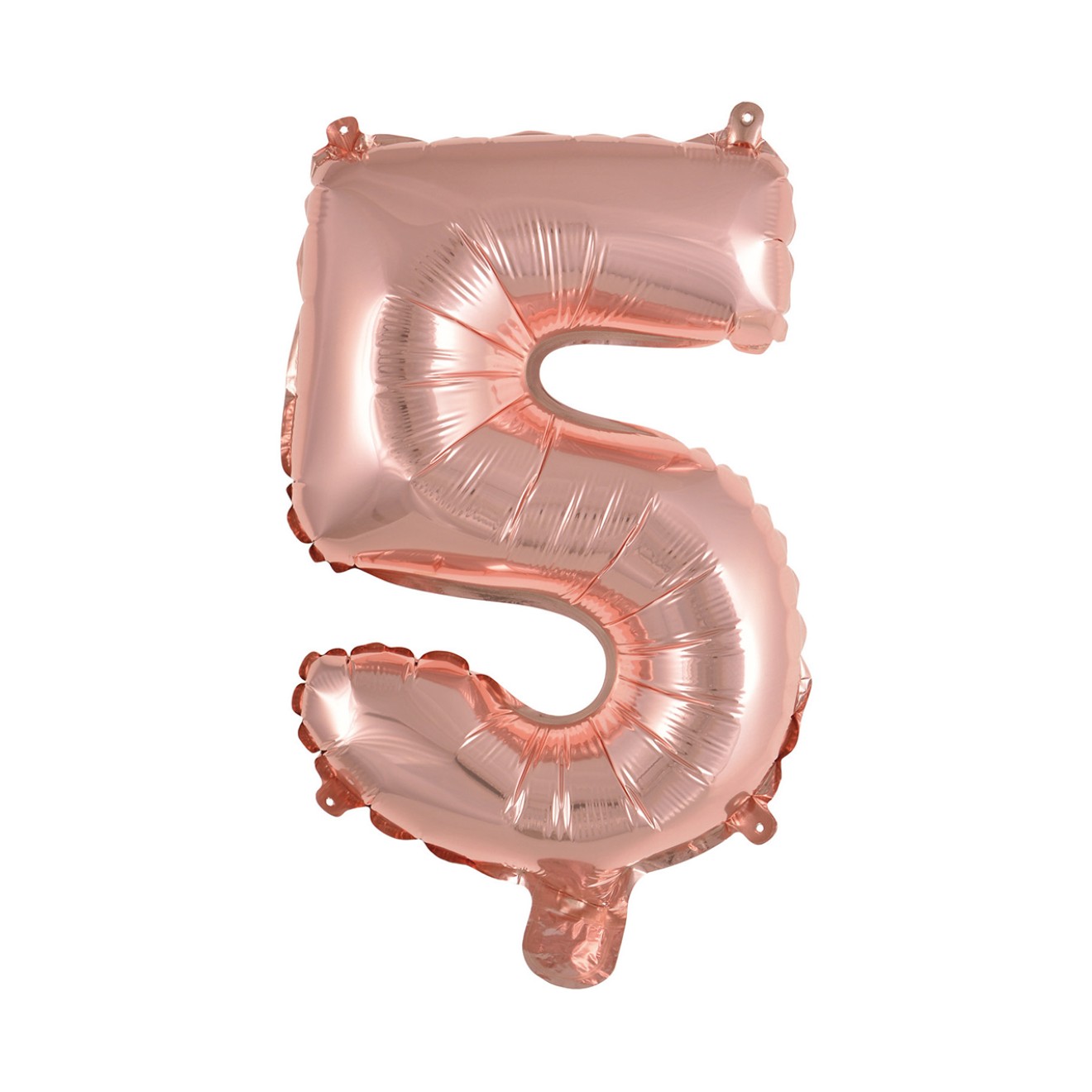 1 Balloon XS - Zahl 5 - Rosegold