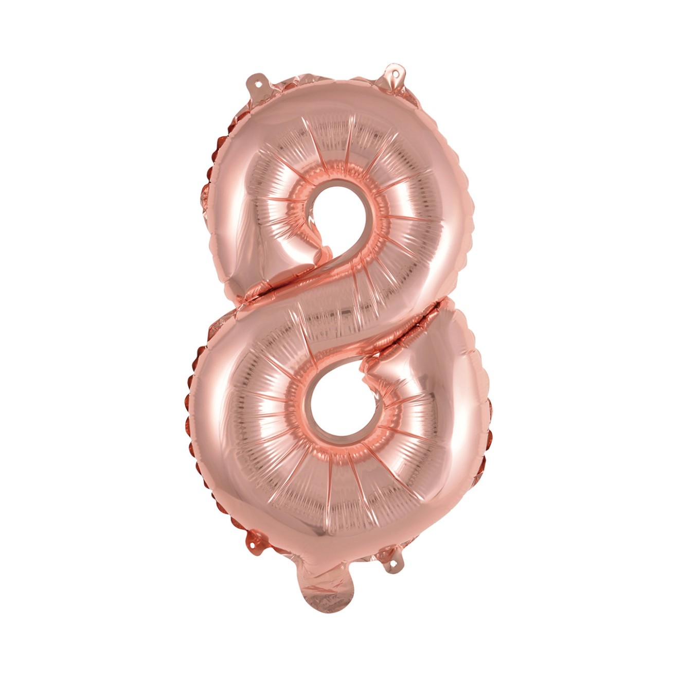 1 Balloon XS - Zahl 8 - Rosegold
