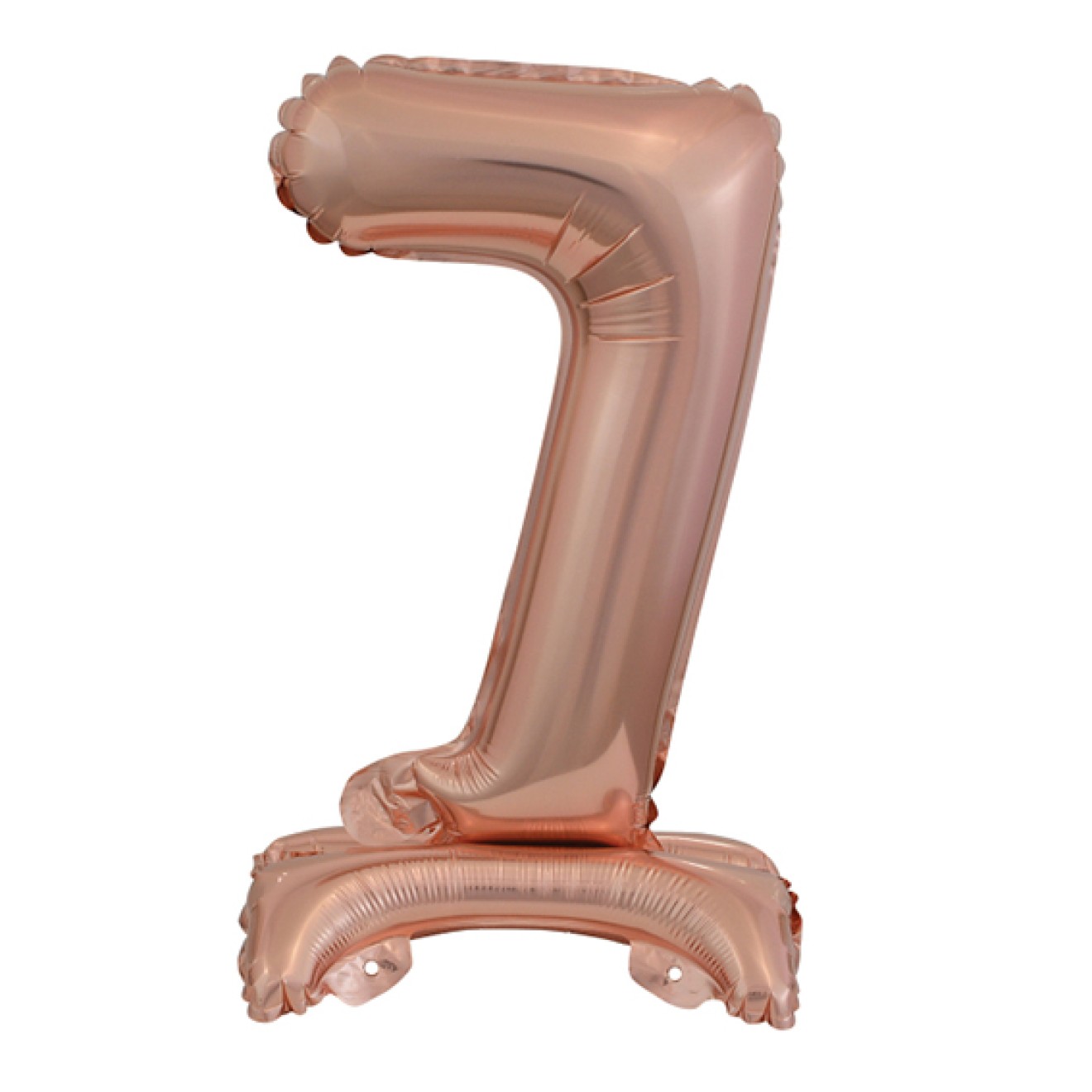 1 Balloon XS mit Standfuß - Zahl 7 - Roségold